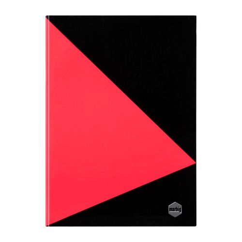 Marbig Notebook Black & Red A4 Indexed 100Lf - Only 1 Remaining