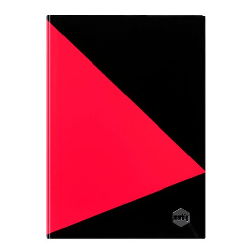 Marbig Notebook Black & Red A5 100Lf