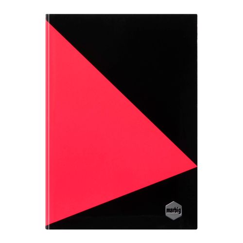 Marbig Notebook Black & Red A5 Indexed 100Lf