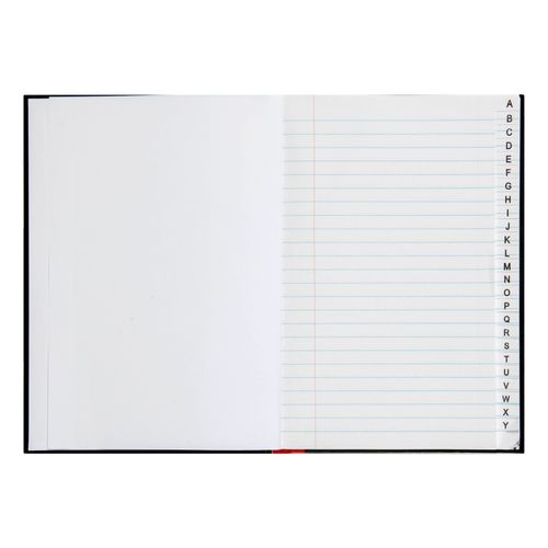 Marbig Notebook Black & Red A5 Indexed 100Lf
