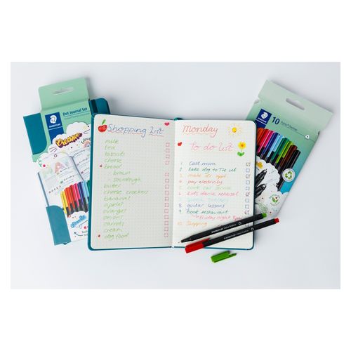 Staedtler 192 Page Dot Journal Fineliner Set