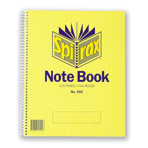 Spirax 592 Notebook 222x178mm 120 Page S/O