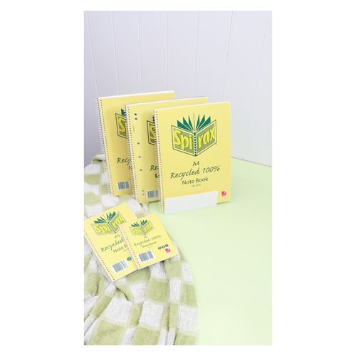 Spirax 810 Recycled Notebook A4 120 Page