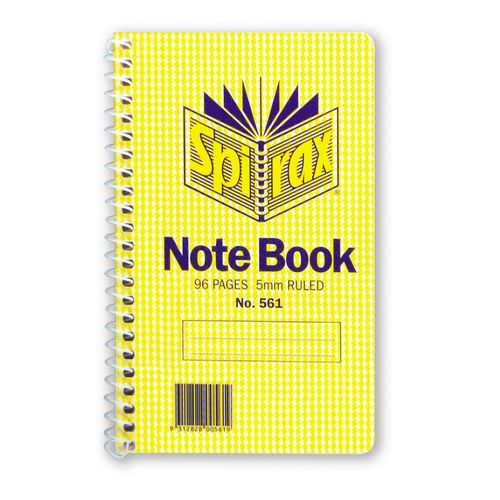Spirax 561 Notebook 147x87mm 96 Page S/O