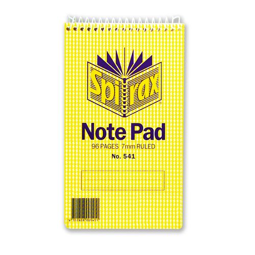 Spirax 541 Notebook 147x87mm 96 Pages T/O