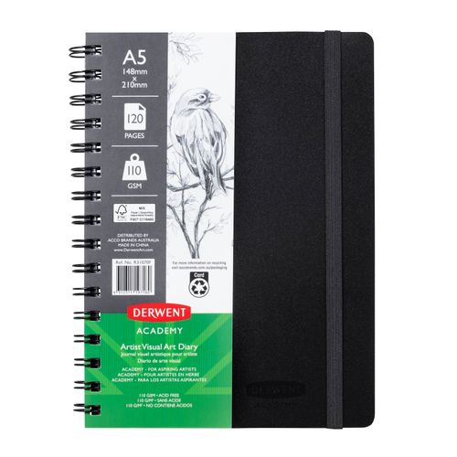 Derwent Visual Art Diary A5 110gsm 120Pg