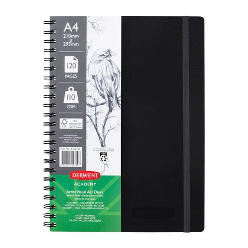 Derwent Visual Art Diary A4 110gsm 120Pg
