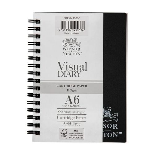 Winsor & Newton Visual Art Diary A6 110gsm 60 Sheet