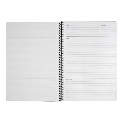 Spirax P703 Meeting Book A4 140 Page Black PP Cover
