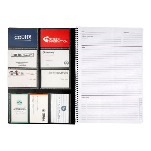 Spirax P703 Meeting Book A4 140 Page Black PP Cover