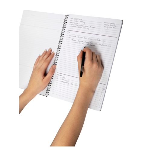 Spirax P703 Meeting Book A4 140 Page Black PP Cover