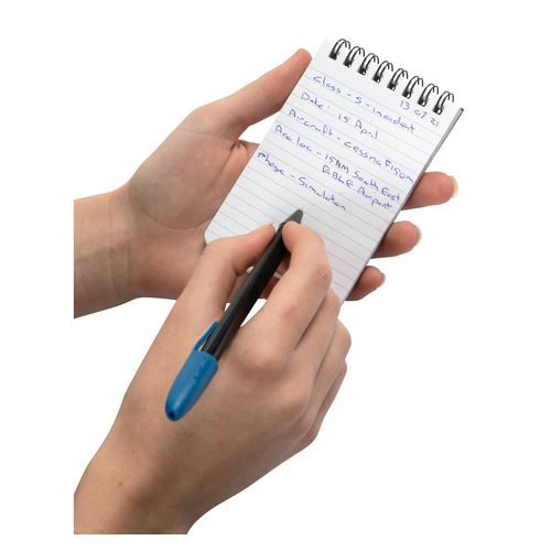 Spirax P560 Notebook 112x77mm 96 Page PP Black T/O