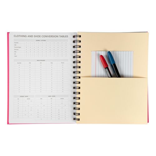 Spirax 511 A5 Hard Cover Book 225x175mm 200 Page Pink