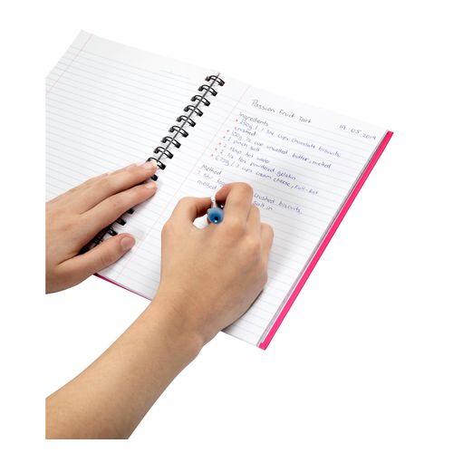 Spirax 511 A5 Hard Cover Book 225x175mm 200 Page Pink