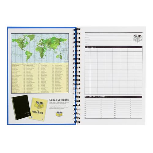 Spirax 511 A4 Hard Cover Book 200 Page Blue