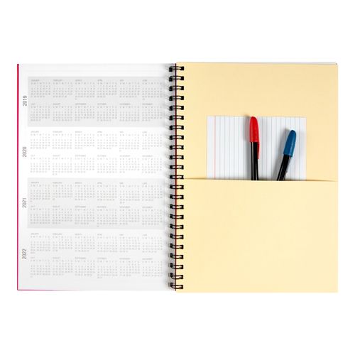 Spirax 511 A4 Hard Cover Book 200 Page Pink