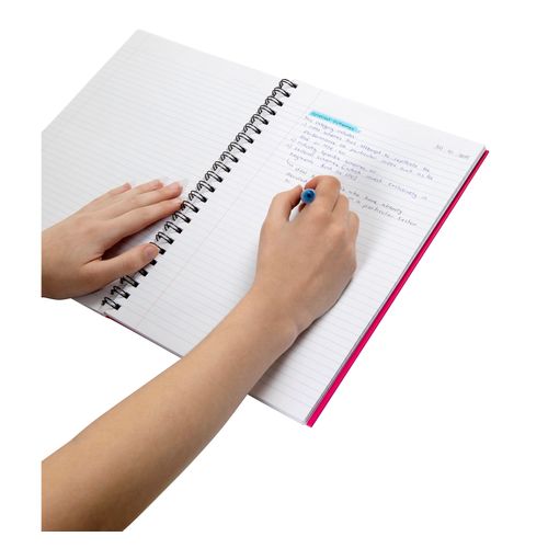 Spirax 511 A4 Hard Cover Book 200 Page Pink