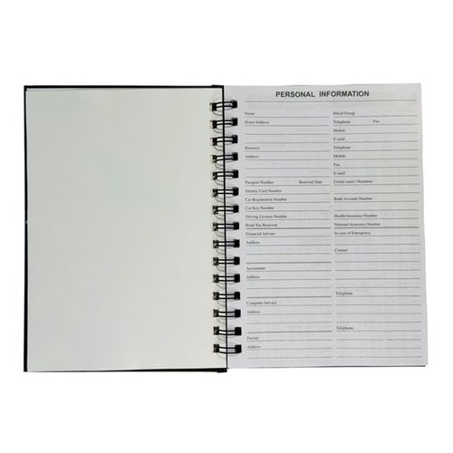 Bibbulmun Hardcover A5 size Notebook 200page 7mm Ruled Recycled Paper Twin Spiral Wiro Binding