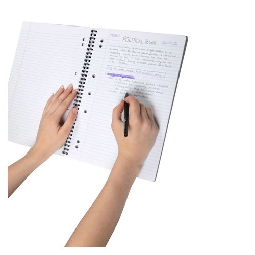 Spirax P906 Lecture Notebook A4 140 Page PP Black S/O