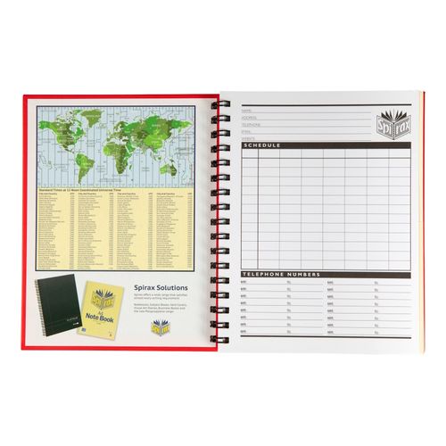 Spirax Notebook Spiral 511 A5 Hardcover Assorted Pack 4