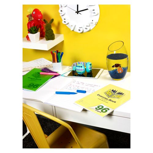 Spirax Exercise Book A4 8mm Ruled With Margin Stapled 96 Page
