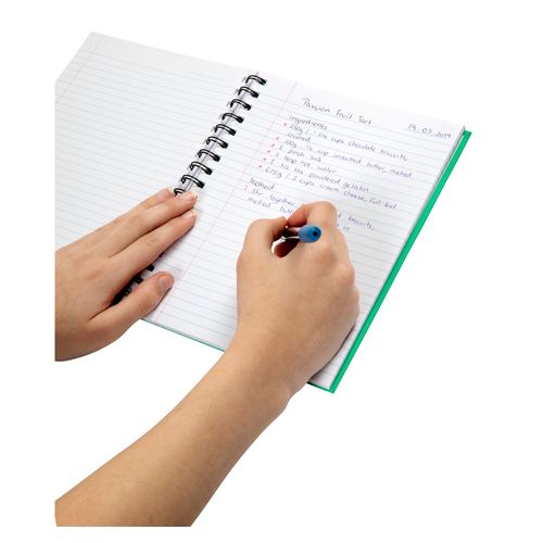 Spirax 511 A5 Hard Cover Book 225x175mm 200 Page Green