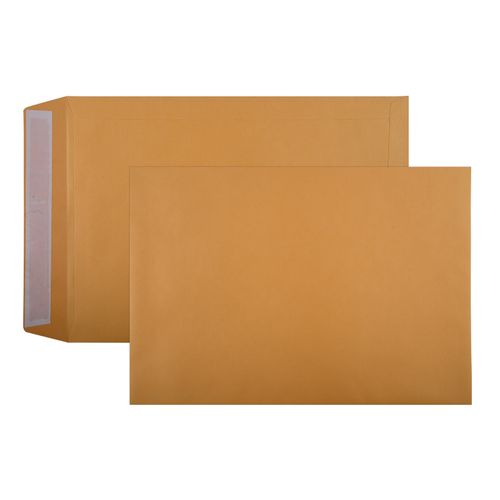Cumberland Envelope C4 324x229mm Press Seal Pocket Gold 100gsm Box 250