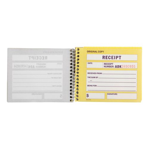 Spirax 504 Cash Receipt Book 102x127mm