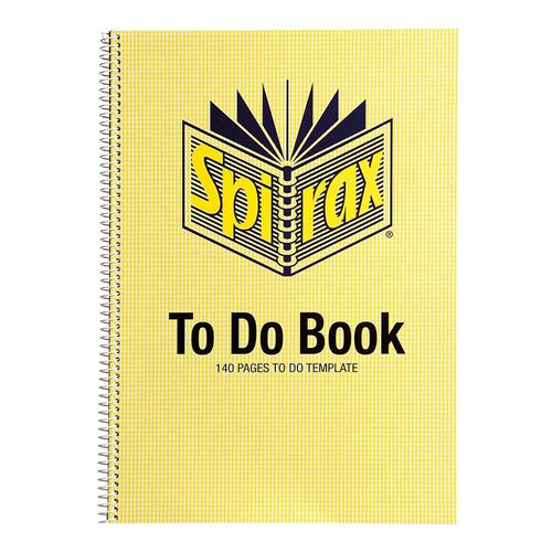 Spirax 706 To Do Notebook A4 140 Page