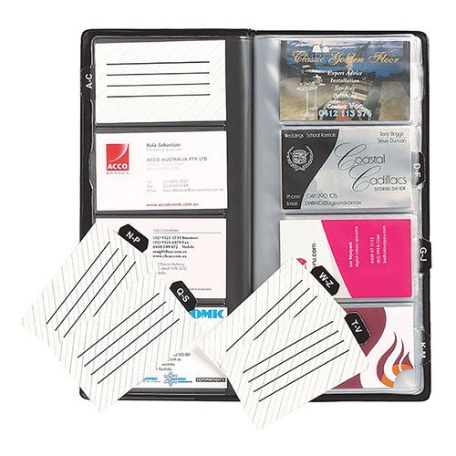 Marbig Business Card Holder Indexed 96cap