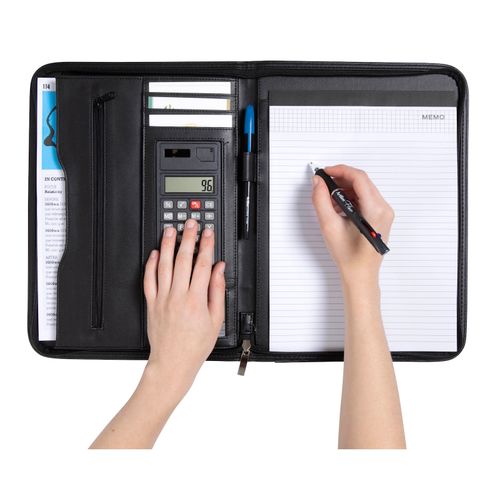 Spirax Compendium 56914 Slimline A4 Zippered Black