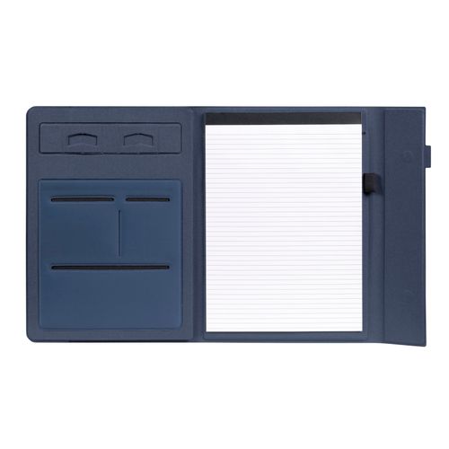 Marbig Professional Compendium A4 Navy Blue with Phone Stand