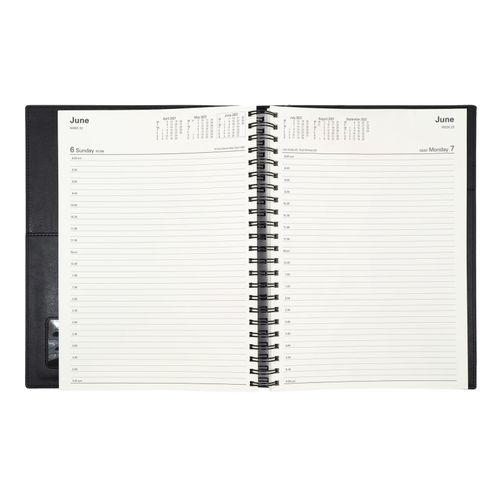 2027 Collins Vanessa Diary A4 Day to a Page 145 Purple