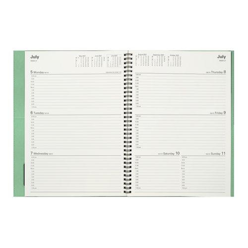 2027 Collins Vanessa Diary A4 Week to a View 345 Teal