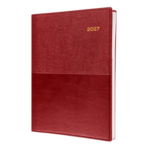2027 Collins Vanessa Diary A5 Day to a Page 185 Red