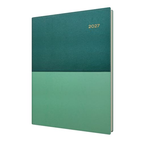 2027 Collins Vanessa Diary A5 Day to a Page 185 Teal