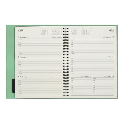 2027 Collins Vanessa Diary A5 Week to a View 385 Teal