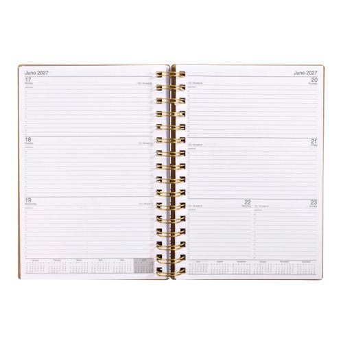 2027 Ecowise Recycled Diary A5 Week To An Opening