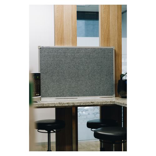 Quartet Penrite Bulletin Board Fabric 600x900mm Silver