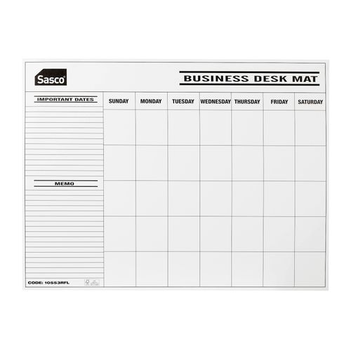 Sasco Planner 10553RFL Undated Desk Refill Pk12
