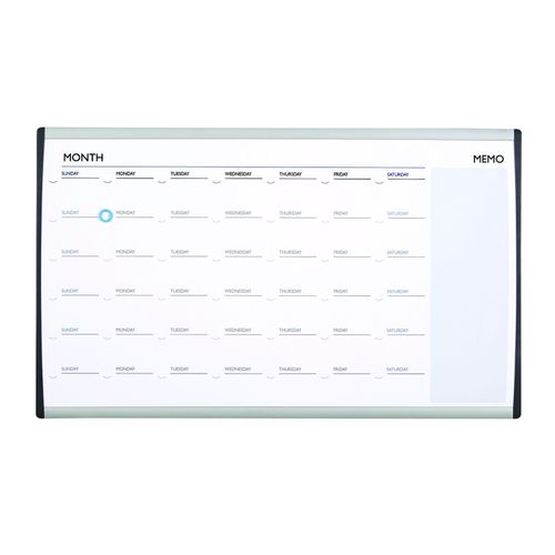 Quartet Planner Board Month Arc Cubicle 460x760mm