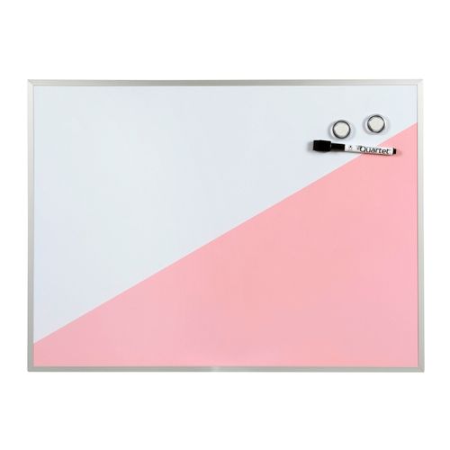 Quartet Geo Whiteboard Magnetic 430x580mm Pink/White