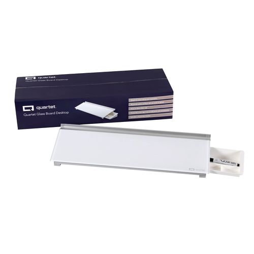 Quartet Glass Board Desktop Computer Pad 150x460mm