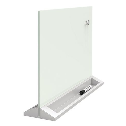 Quartet Glass Board Desktop Panel Magnetic 585x440mm