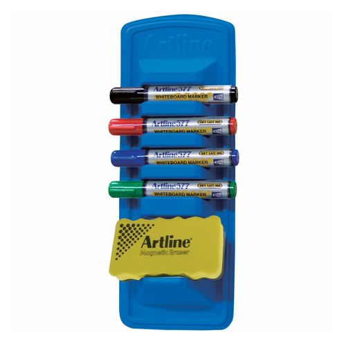 Artline 577 Whiteboard Caddy Starter Kit Includes Markers