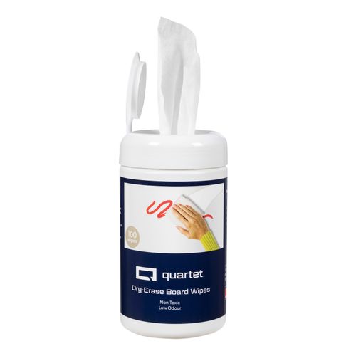 Quartet Whiteboard Cleaner Wipes Pack 100