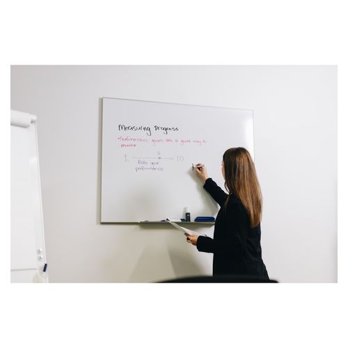Quartet Penrite Slimline Magnetic Whiteboard Premium 1200x900mm