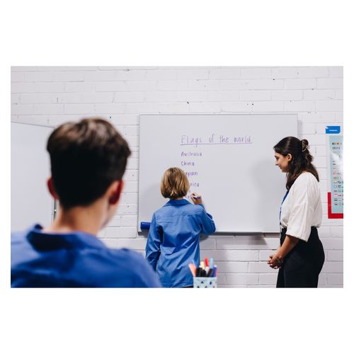 Quartet Penrite Slimline Magnetic Whiteboard Porcelain 1500x1200mm