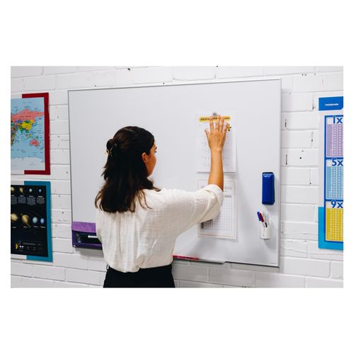Quartet Penrite Slimline Magnetic Whiteboard Porcelain 1500x1200mm