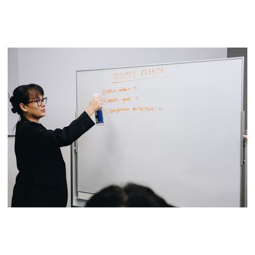 Quartet Penrite Slimline Magnetic Whiteboard Premium Mobile 1500x1200mm